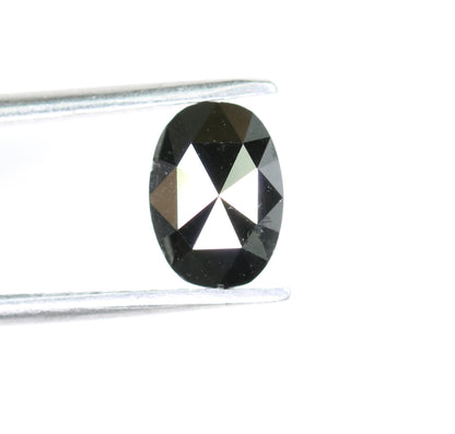 0.75 CT Natural Loose Oval Black Salt and Pepper Diamond | Ideal for Engagement Ring, Wedding Ring, Earring Pair