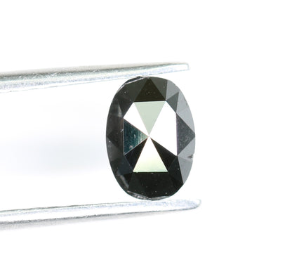 0.75 CT Natural Loose Oval Black Salt and Pepper Diamond | Ideal for Engagement Ring, Wedding Ring, Earring Pair