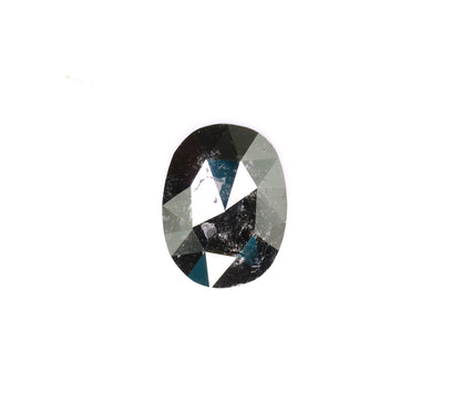 0.80 CT Natural Loose Oval Black Grey Salt and Pepper Diamond | Real Diamond for Engagement Ring