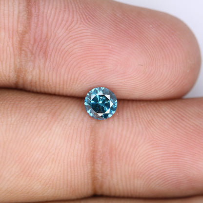 0.56 CT Stunning Round Brilliant Cut Fancy Blue Diamond | Ideal for Engagement Rings and Gold Jewelry | Premium Quality Loose Gemstone