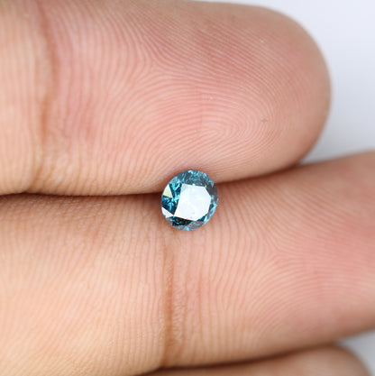 0.56 CT Stunning Round Brilliant Cut Fancy Blue Diamond | Ideal for Engagement Rings and Gold Jewelry | Premium Quality Loose Gemstone