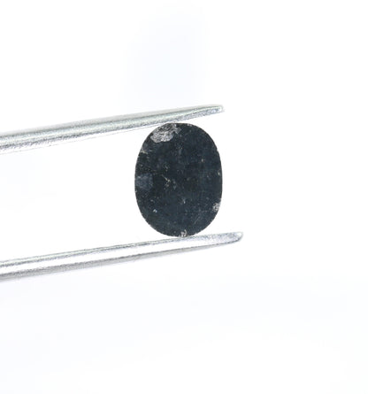 0.85 CT Black Rose Cut Oval Diamond | Lovely and Beautiful for Eternity Band | Gold Ring Diamond
