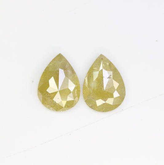 Pear Loose Pair Salt and Pepper Diamond, Natural Loose Diamond, Fancy Diamond for Wedding Ring & Earring, jewelry gift for women Diamonds