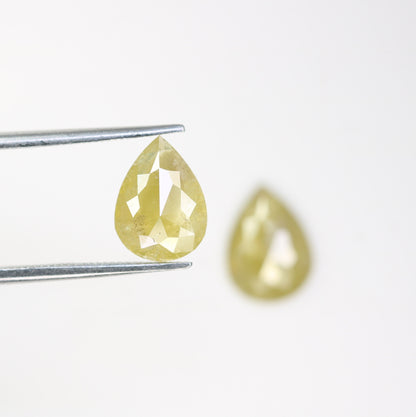 Pear Loose Pair Salt and Pepper Diamond, Natural Loose Diamond, Fancy Diamond for Wedding Ring & Earring, jewelry gift for women Diamonds