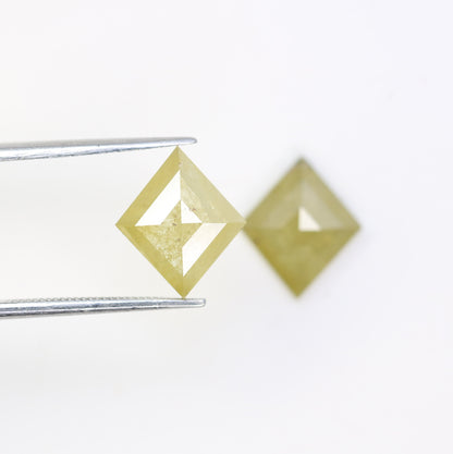 Kite Cut Loose Pair Salt and Pepper Diamond, Natural Loose Diamond, Fancy Diamond for Wedding Ring & Earring, jewelry gift for women