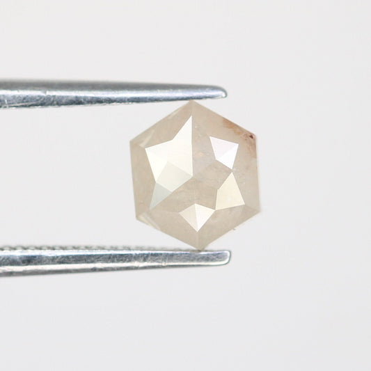0.79 Salt and Pepper Hexagon Cut - Natural Loose Hexagon Shape -Unique Diamond for Ring - Special Gift for Her - Wholesaler of Diamond