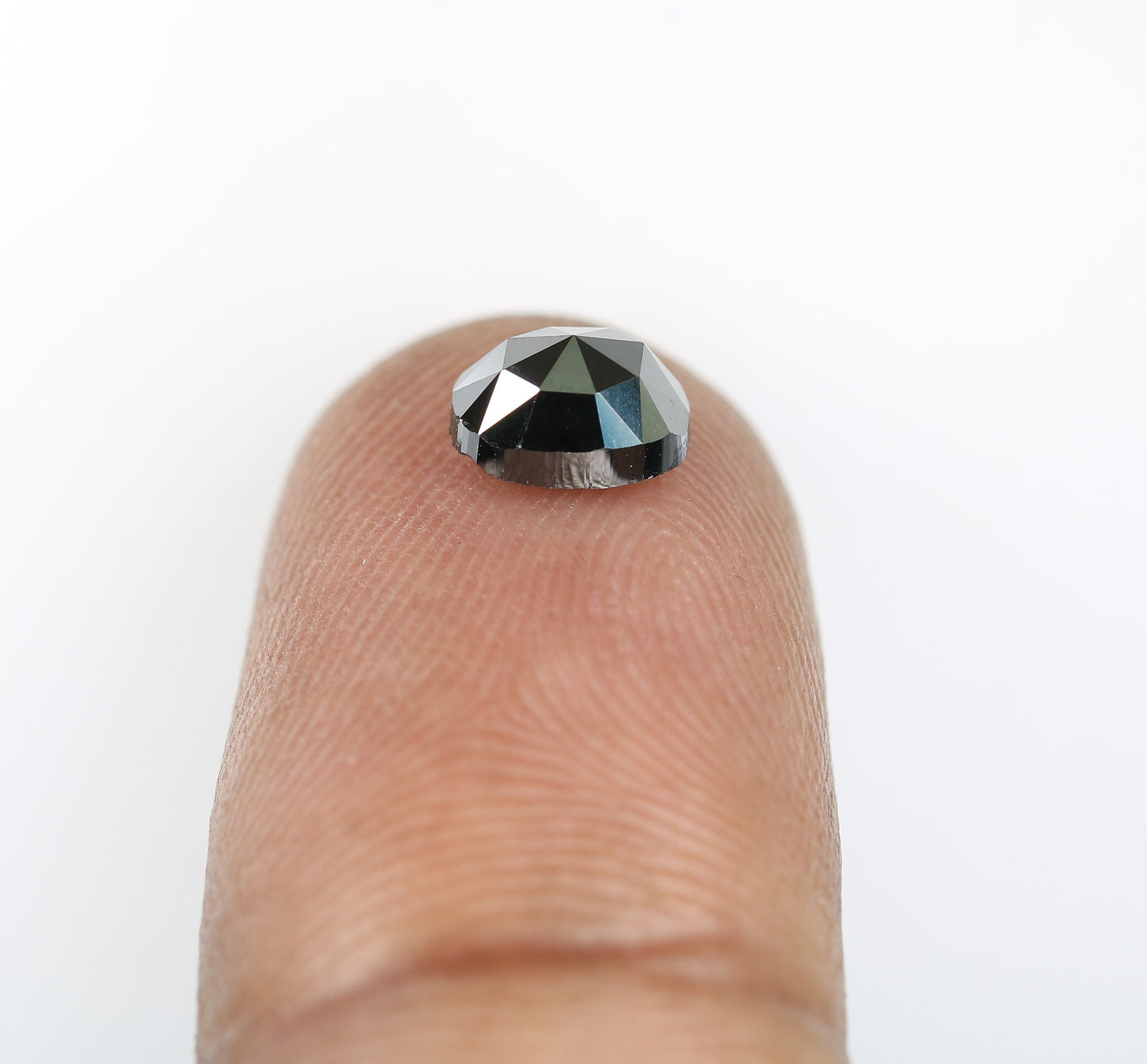1.16 CT Fancy Black Oval Cut 5 MM Loose Diamond for Wedding Halo Ring, Gold Ring Gemstone