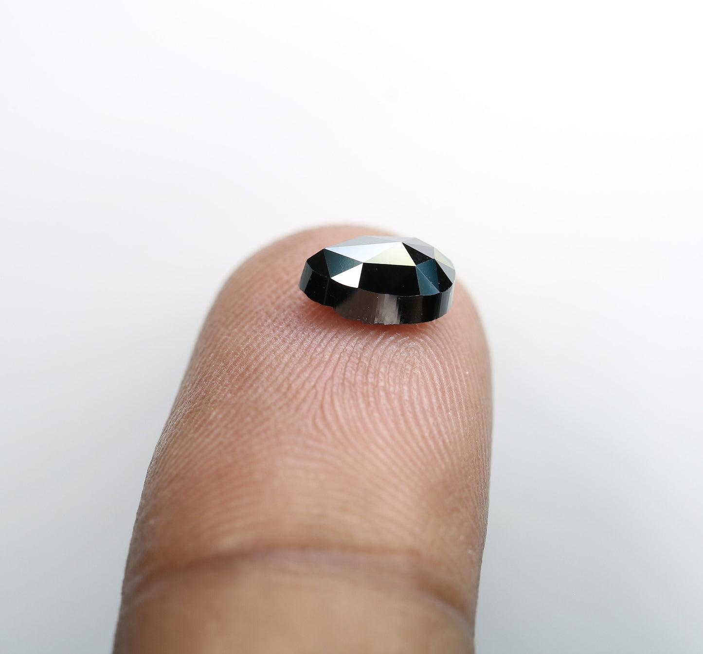 1.38 CT Beautiful Pear Shape Loose Black Rose Cut Polished Diamond | Stunning Gem for Custom Proposal Ring | Unique Gold Ring Accent