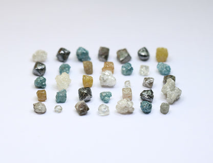 Rough Raw Diamonds | Natural Earth-Mined Loose Stones | Mixed Shape Fancy Color Diamonds | Unique Gemstone Collection by RocksDiamonds