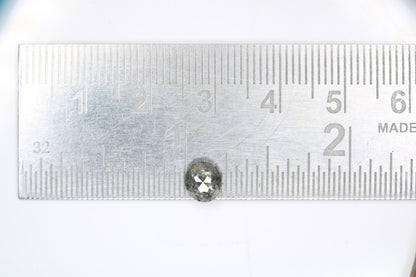 1 CT Natural Oval Salt and Pepper Rustic Diamond for Engagement Ring, Gift for Girlfriend, Sister, Anniversary