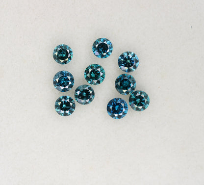 0.87 CT Fancy Blue Round Brilliant Cut Diamond | Ideal for Engagement Rings, Bezel Set Rings, and Diamond Earrings |Perfect Anniversary Gift