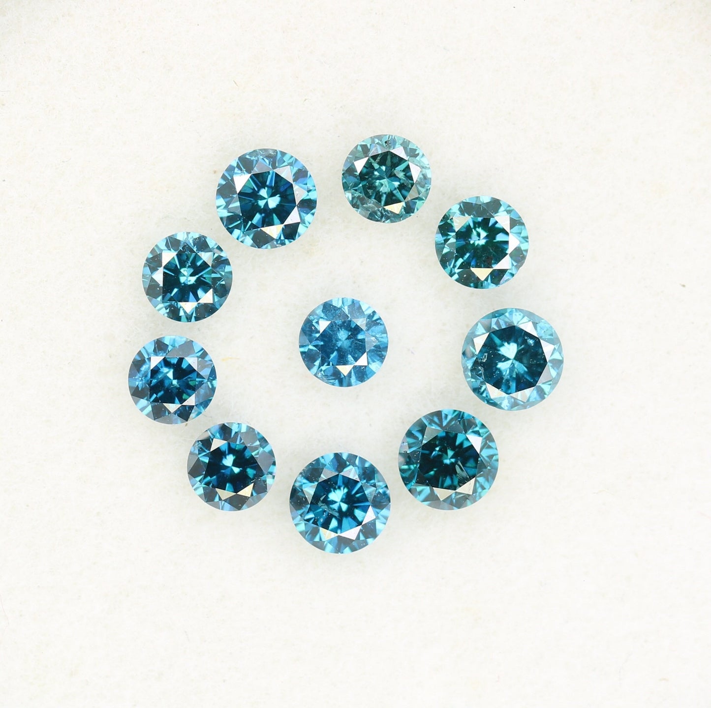 1.12 CT Treated Blue Round Brilliant Cut Polished Diamond | Ideal for Engagement Rings, Wedding Jewelry, and Gifts | Perfect for Girlfriend