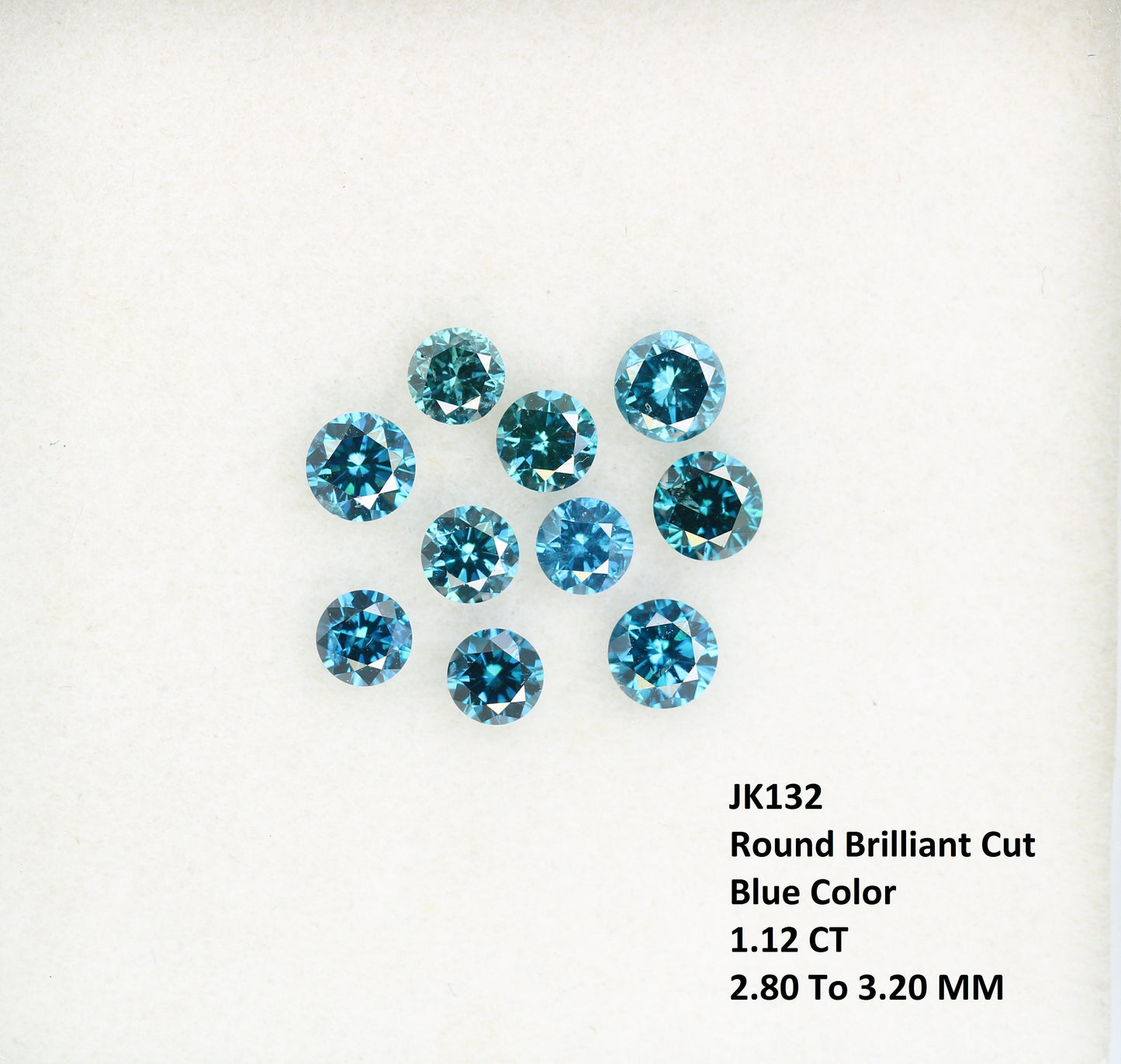 1.12 CT Treated Blue Round Brilliant Cut Polished Diamond | Ideal for Engagement Rings, Wedding Jewelry, and Gifts | Perfect for Girlfriend