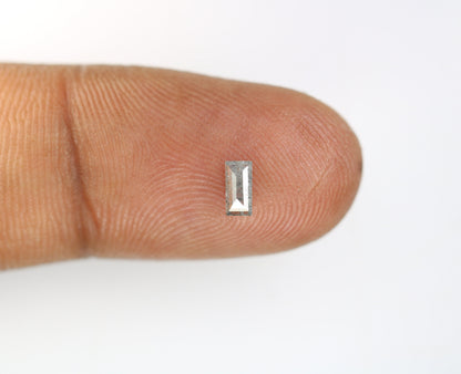 0.21 CT Salt and Pepper Baguette Shape Rustic Diamond For Wedding Jewelry | Engagement Ring | Gift For Wife | Gift For Men | Birthday Gift