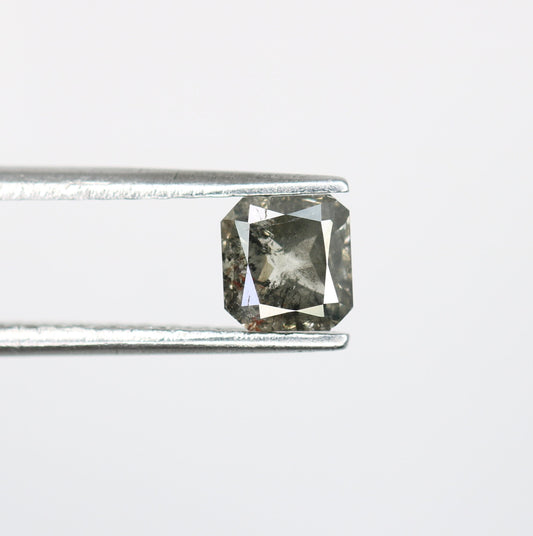 0.55 CT Emerald Cut Loose Salt & Pepper Diamond - Ideal for Wedding Rings - Labor Day Sale