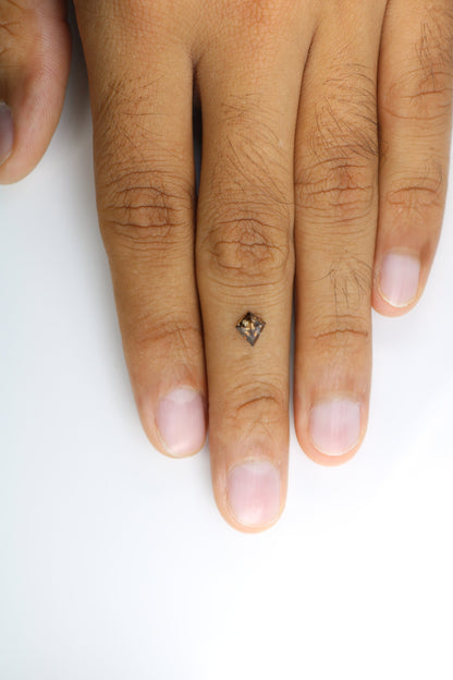 0.68 Shape Salt and Pepper Kite Shape - Natural Kite shape Loose Diamond -For 14k Gold Jewelry - Christmas Gift - LABORDAY Offer