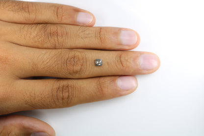 0.55 CT Emerald Cut Loose Salt & Pepper Diamond - Ideal for Wedding Rings - Labor Day Sale