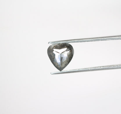 2.13 CT Natural Heart Shape Salt and Pepper Rustic Diamond For Proposal Ring | Gift For Girl Friend | Gift For Boy Friend | Birthday Gift
