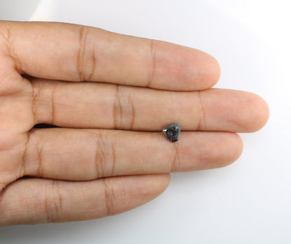 1.22 CT Natural Heart shape Rustic Salt And Pepper Diamond For Engagement Ring | Wedding Ring | Gift For Wife |  Gift For Men | Wedding Gift