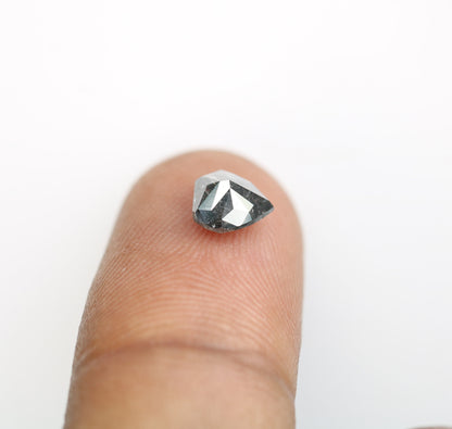 1.22 CT Natural Heart shape Rustic Salt And Pepper Diamond For Engagement Ring | Wedding Ring | Gift For Wife |  Gift For Men | Wedding Gift