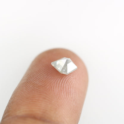 0.72 CT Geometric Shape Grey Color Diamond For Engagement Ring | Gift For Girl Friend | Gift For Wife | Anniversary Gift | Halo Set Ring