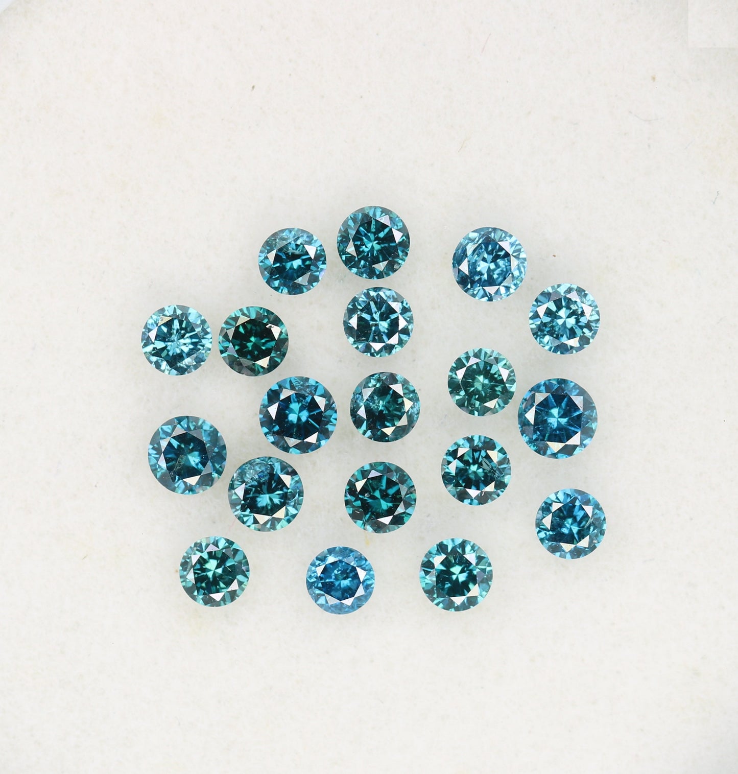 0.89 CT Blue Round Brilliant Cut Treated Rustic Diamond | Perfect for Wedding Jewelry, Blue Diamond Necklaces, and Gift for Wife or Birthday