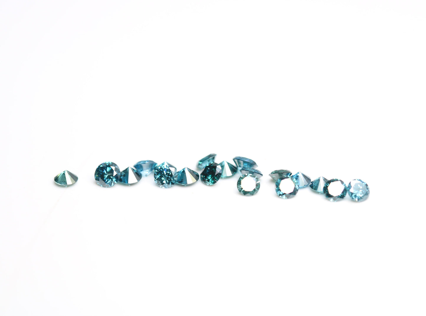 0.89 CT Blue Round Brilliant Cut Treated Rustic Diamond | Perfect for Wedding Jewelry, Blue Diamond Necklaces, and Gift for Wife or Birthday