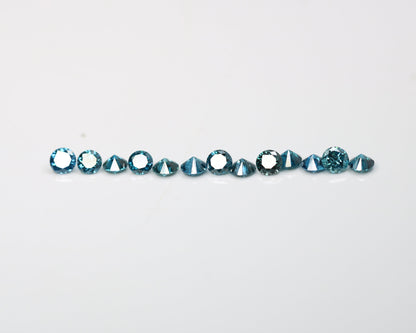 1.09 CT Blue Round Brilliant Cut Polished Diamond | Ideal for Engagement Rings, Halo Set Designs, and Wedding Gifts | Perfect for Wife