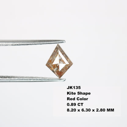 0.89 CT Shape Salt and Pepper Kite Shape - Natural Kite shape Loose Diamond -For 14k Gold Jewelry - Christmas Gift - LABORDAY Offer