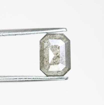 0.94 CT Emerald Cut Loose Diamond - Salt and Pepper Emerald Shape Diamond - Emerald For Wedding Ring - LABORDAY Offer - Customize Jewelry