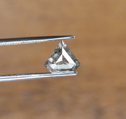 0.84 CT Natural Diamond Shape Salt and Pepper Rustic Diamond For Wedding Jewelry | Engagement Ring | Gift For Girl Friend | Birthday Gift