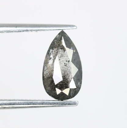 1.05 CT Pear Shape Salt and Pepper Diamond for Every Occasion | Wedding Jewelry | Proposal Ring | Perfect Gift for Her or Him | Birthday