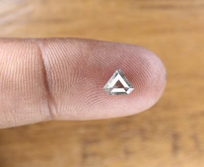0.84 CT Natural Diamond Shape Salt and Pepper Rustic Diamond For Wedding Jewelry | Engagement Ring | Gift For Girl Friend | Birthday Gift