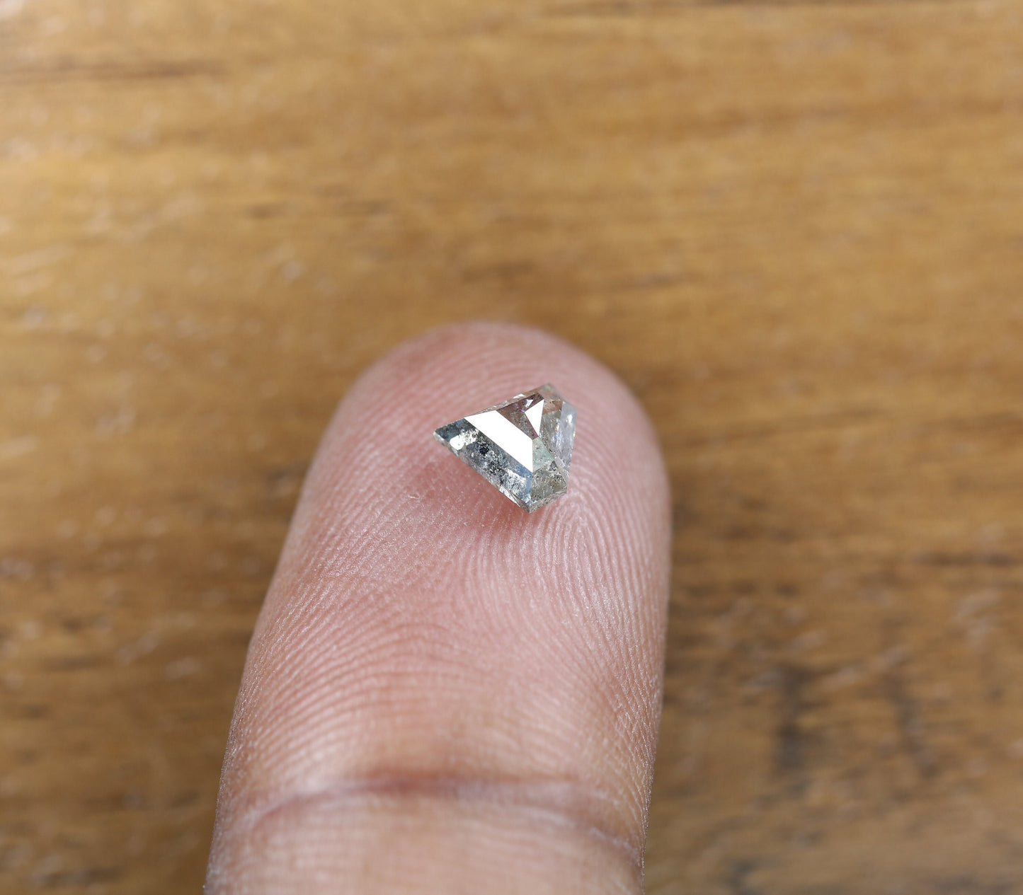 0.84 CT Natural Diamond Shape Salt and Pepper Rustic Diamond For Wedding Jewelry | Engagement Ring | Gift For Girl Friend | Birthday Gift