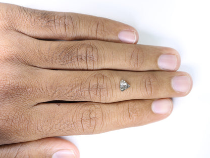 0.84 CT Natural Diamond Shape Salt and Pepper Rustic Diamond For Wedding Jewelry | Engagement Ring | Gift For Girl Friend | Birthday Gift