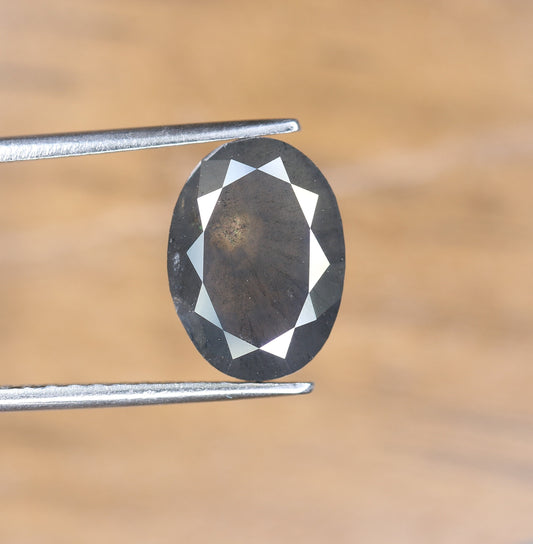 1 CT Natural Oval Salt and Pepper Rustic Diamond for Engagement Ring, Perfect Gift for Girlfriend, Sister, Anniversary