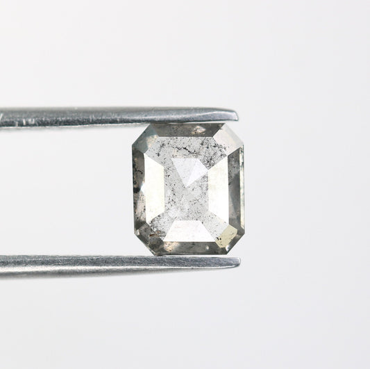1.06 CT Emerald Cut Loose Diamond - Salt and Pepper Emerald Shape Diamond - Emerald For Wedding Ring - LABORDAY Offer - Customize Jewelry