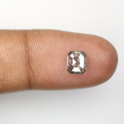 1.06 CT Emerald Cut Loose Diamond - Salt and Pepper Emerald Shape Diamond - Emerald For Wedding Ring - LABORDAY Offer - Customize Jewelry