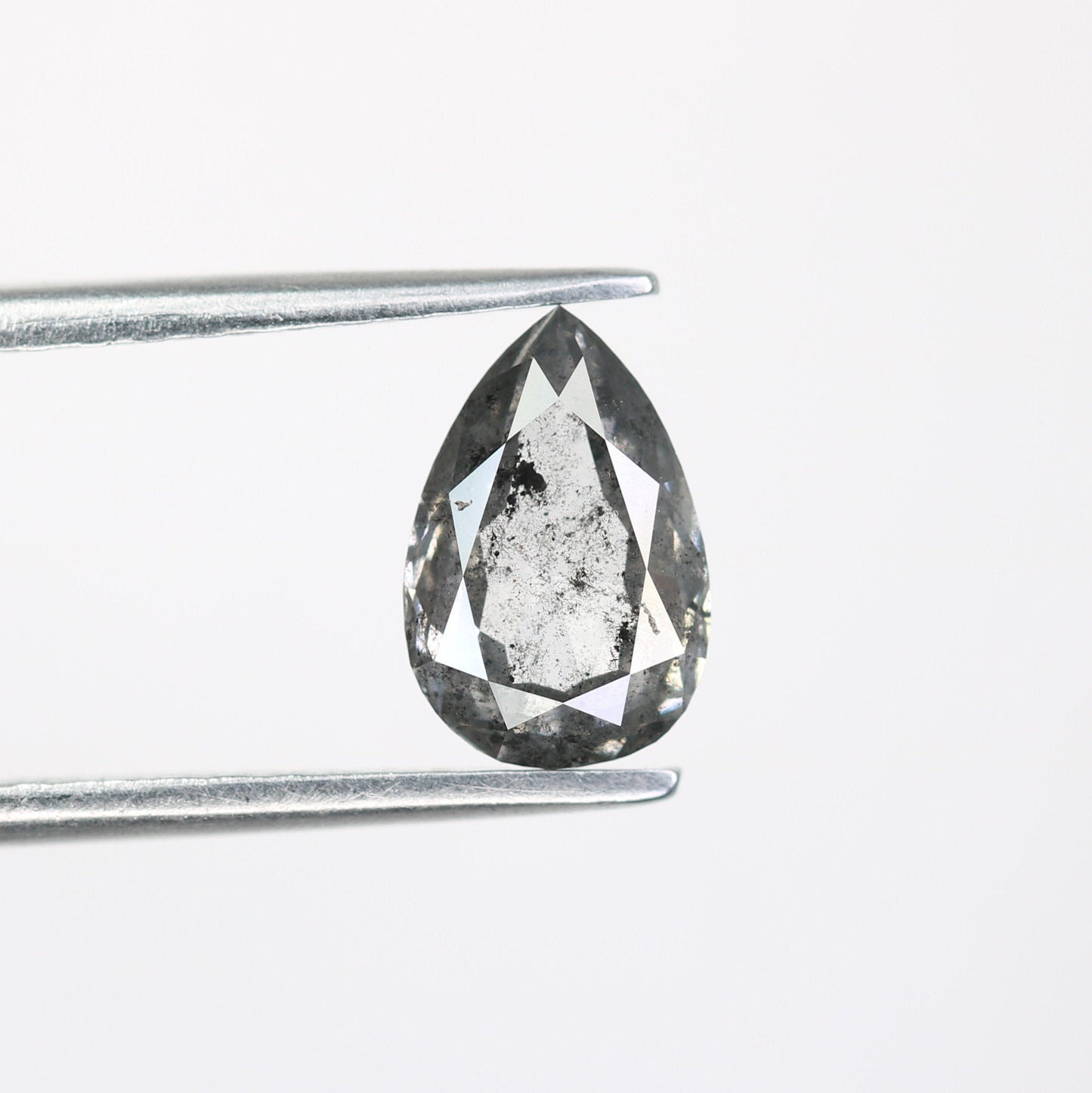 1.16 CT Pear Shape Natural Salt and Pepper Diamond | Customized Ring Gem | Perfect for Wedding Jewelry | Ideal Anniversary Gift