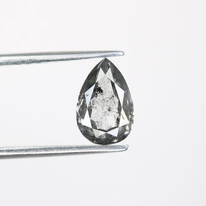 1.16 CT Pear Shape Natural Salt and Pepper Diamond | Customized Ring Gem | Perfect for Wedding Jewelry | Ideal Anniversary Gift