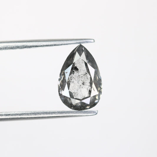 1.16 CT Pear Shape Natural Salt and Pepper Diamond | Customized Ring Gem | Perfect for Wedding Jewelry | Ideal Anniversary Gift