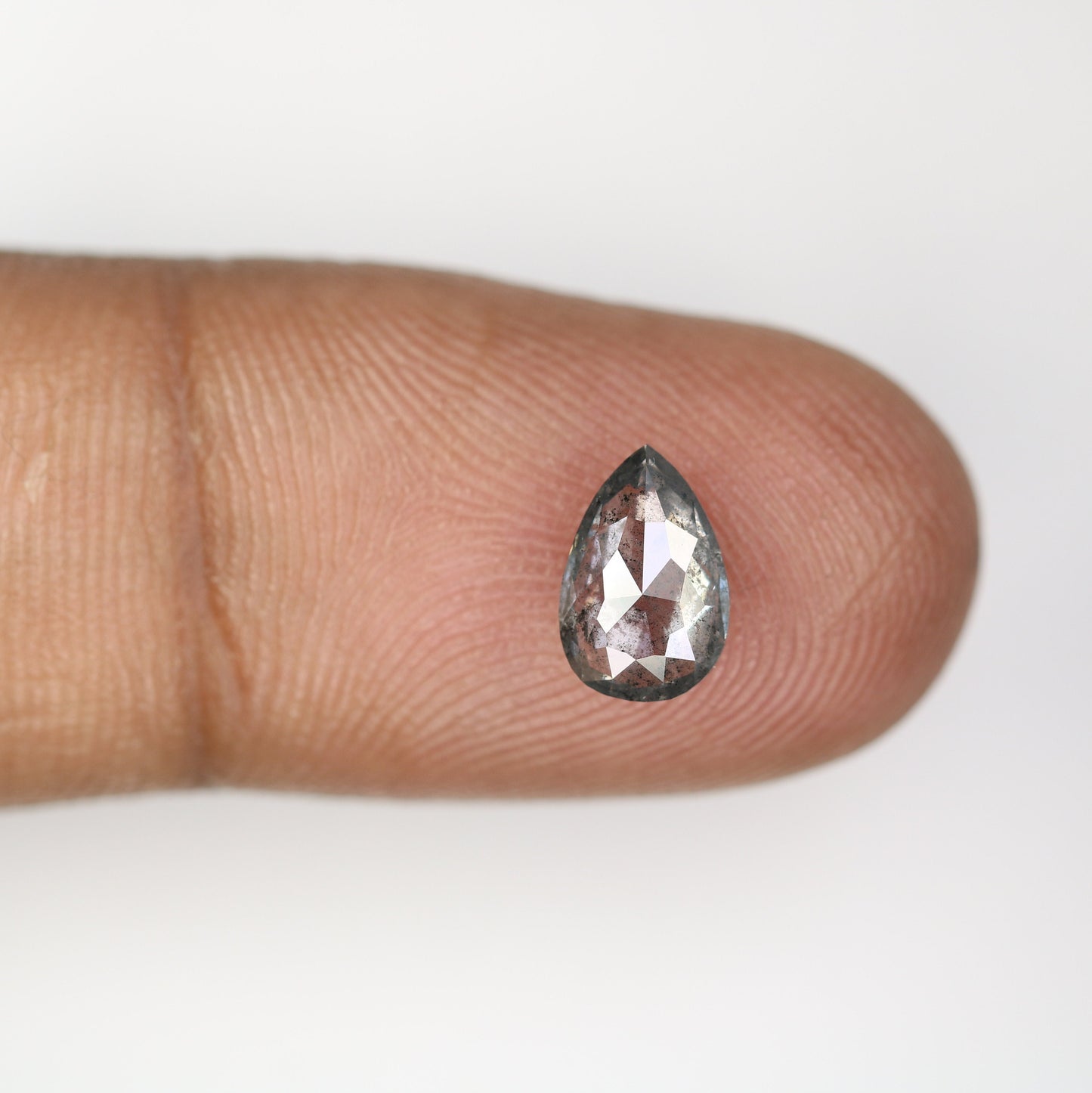 1.16 CT Pear Shape Natural Salt and Pepper Diamond | Customized Ring Gem | Perfect for Wedding Jewelry | Ideal Anniversary Gift