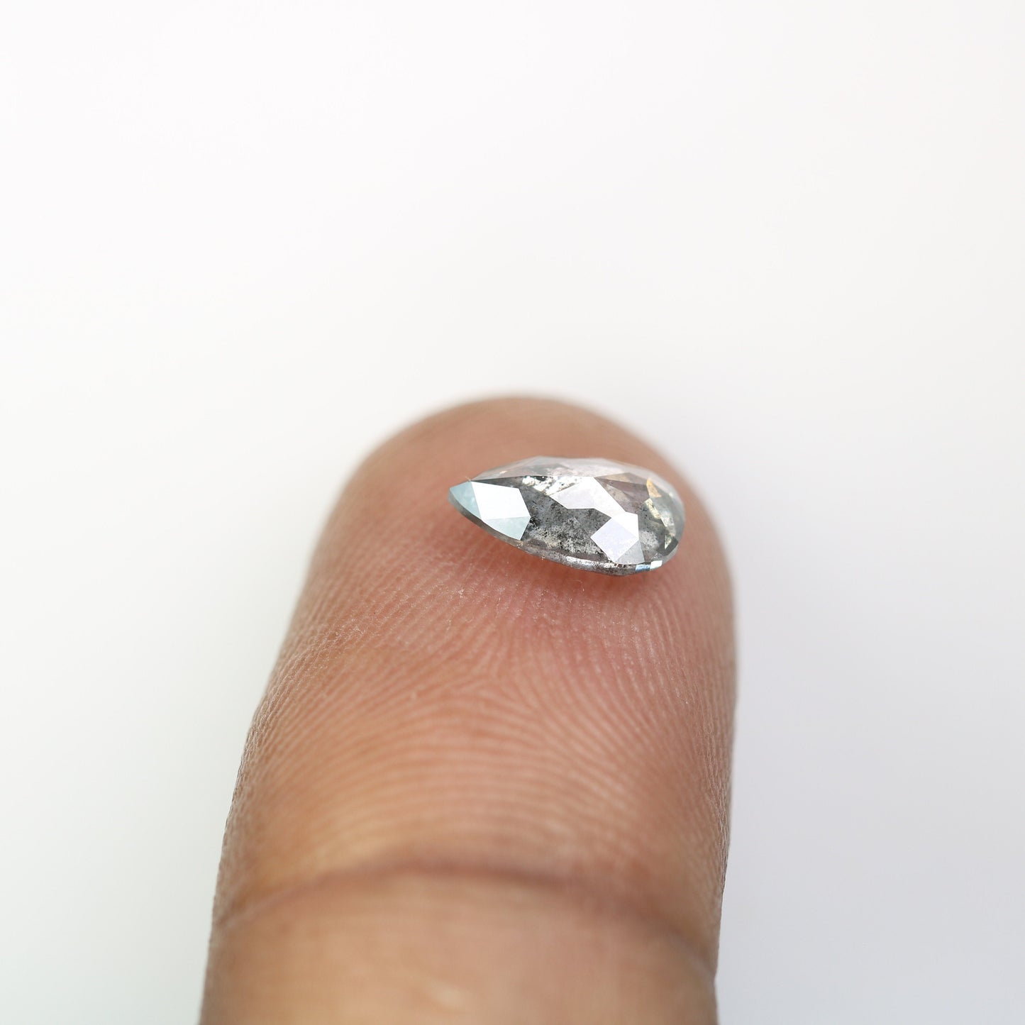 1.16 CT Pear Shape Natural Salt and Pepper Diamond | Customized Ring Gem | Perfect for Wedding Jewelry | Ideal Anniversary Gift