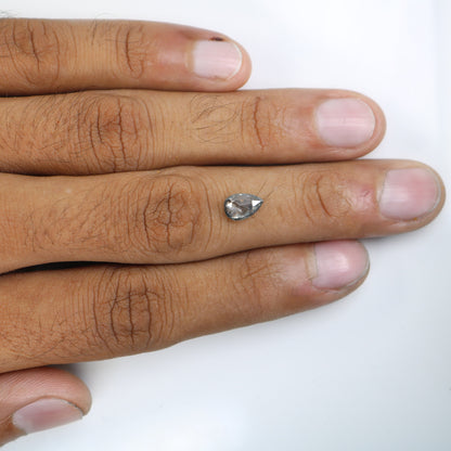 1.16 CT Pear Shape Natural Salt and Pepper Diamond | Customized Ring Gem | Perfect for Wedding Jewelry | Ideal Anniversary Gift