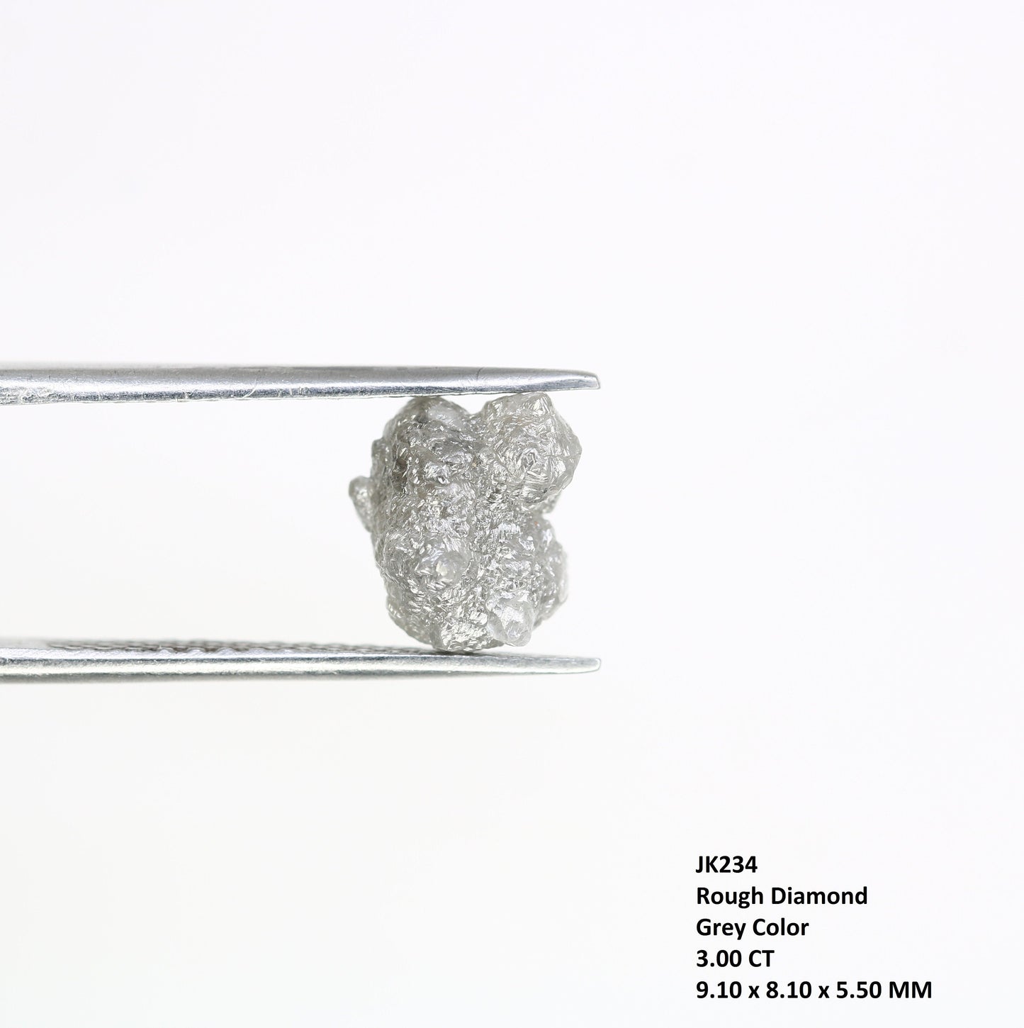 3 CT salt and pepper raw rough uncut African diamond for her conflict-free ring rough diamond ring gift for girlfriend