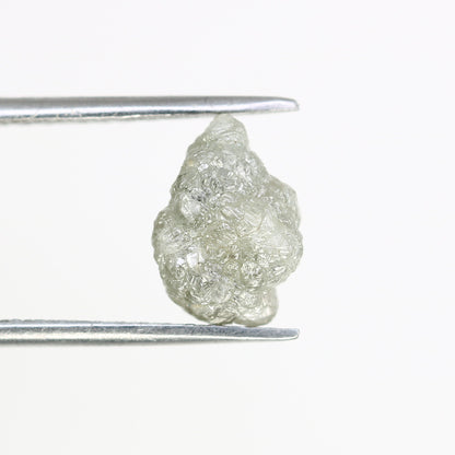 2.83 CT salt and pepper raw rough uncut African diamond for her conflict-free ring rough diamond ring gift for girlfriend