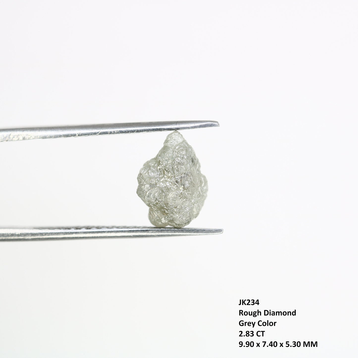 2.83 CT salt and pepper raw rough uncut African diamond for her conflict-free ring rough diamond ring gift for girlfriend