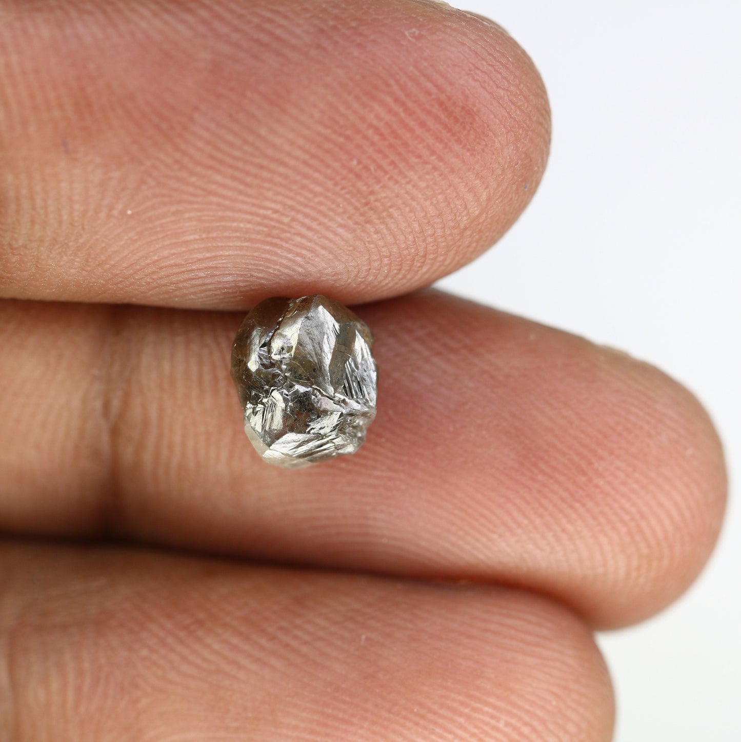 2.4 CT salt and pepper raw rough diamond uncut African diamond for her conflict-free ring rough diamond ring gift for girlfriend