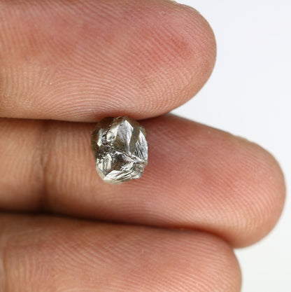2.4 CT salt and pepper raw rough diamond uncut African diamond for her conflict-free ring rough diamond ring gift for girlfriend