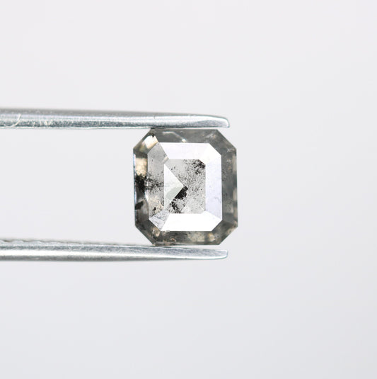 1.29 CT Emerald Cut Loose Diamond - Salt and Pepper Emerald Shape Diamond - Emerald For Wedding Ring - LABORDAY Offer - Customize Jewelry